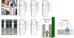 Portable 90dB Door and Window Alarm Set – Ultimate Protection 5 Pack