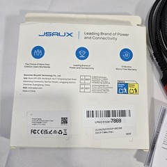 JSAUX 8K HDMI 2.1 Cable 10ft Braided 48Gbps UHD HDR 1-PACK