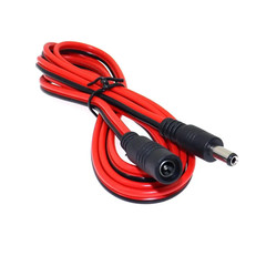 16AWG DC Power Plug 5.5 X 2.1Mm Female to Male CCTV Adapter Connector Cable 12V