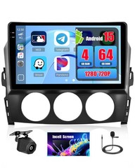 4+64 9″ Touch Wireless Carplay Android Auto Stereo for 2009-2015 Mazda Miata MX5
