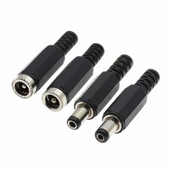 1~20pcs DC Power Plug Adapter Male Female Socket Jack Cable Connectors 5.5×2.1mm