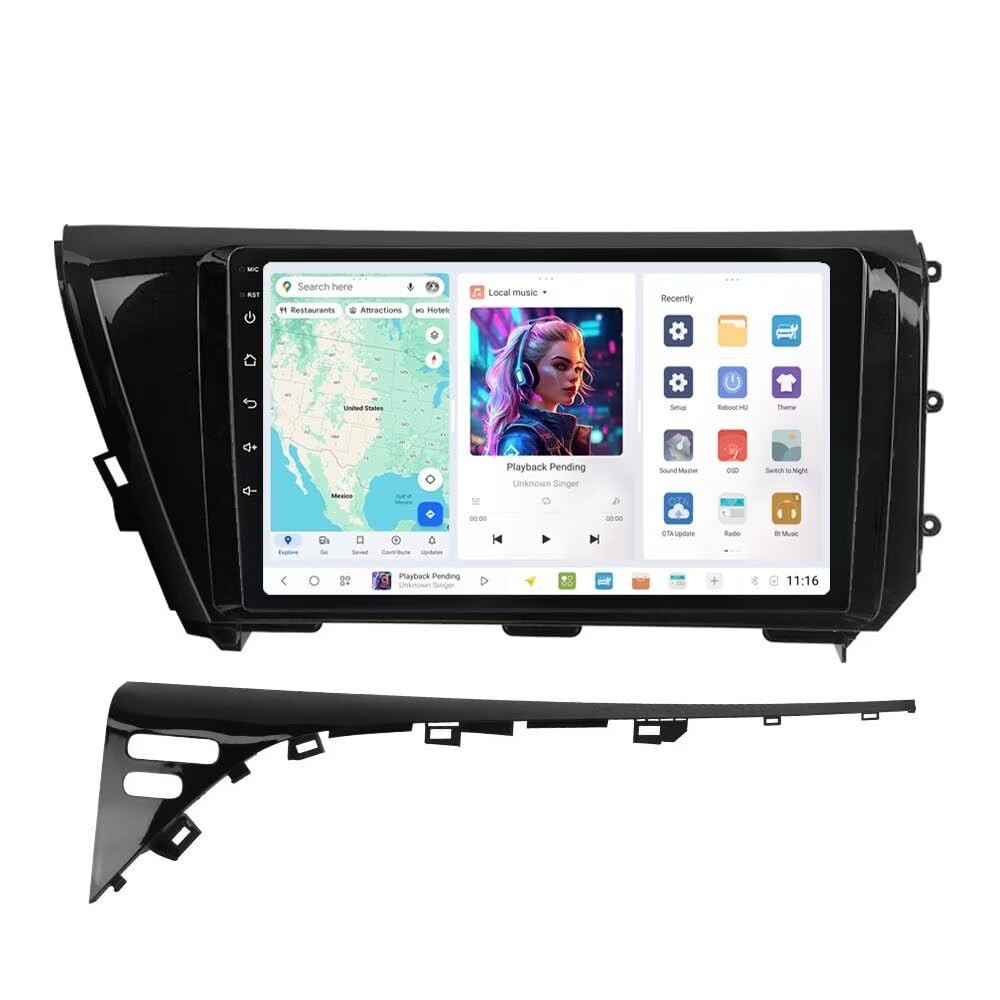 DUDUAUTO Car Radio Stereo for Toyota Camry 2018 2019 DUDU3,4GB RAM 64GB ROM