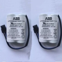 2 Pcs ABB Battery 3HAC044075-001/01 7.2V ABB ROBOT SMB battery 3HAC044075-001