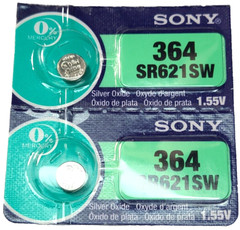 2 PACK Sony 364 SR621SW SILVER OXIDE LR621 (GOOD EXPIRE 10/32) FREE TRACKING