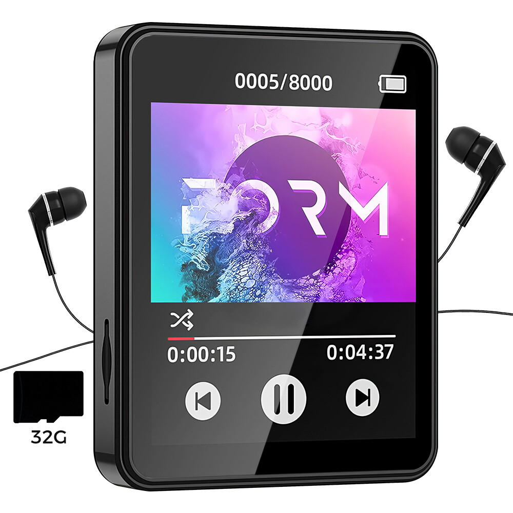Bluetooth 5.3 Touch Screen MP3 Player Sport Lossless Sound HIFI Music FM Radio