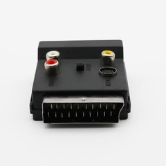 1x RGB Scart Male to 3x RCA Female + S-Video AV TV Audio Cable Converter Adapter