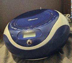 Memorex MP4067 CD/MP3 Player AM/FM Radio Boombox 2008 Rare Blue Tested Works