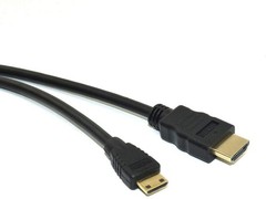 Mini HDMI to HDMI Cable Adapter Converter 4K High Speed HD HDMI A to Mini C 15FT
