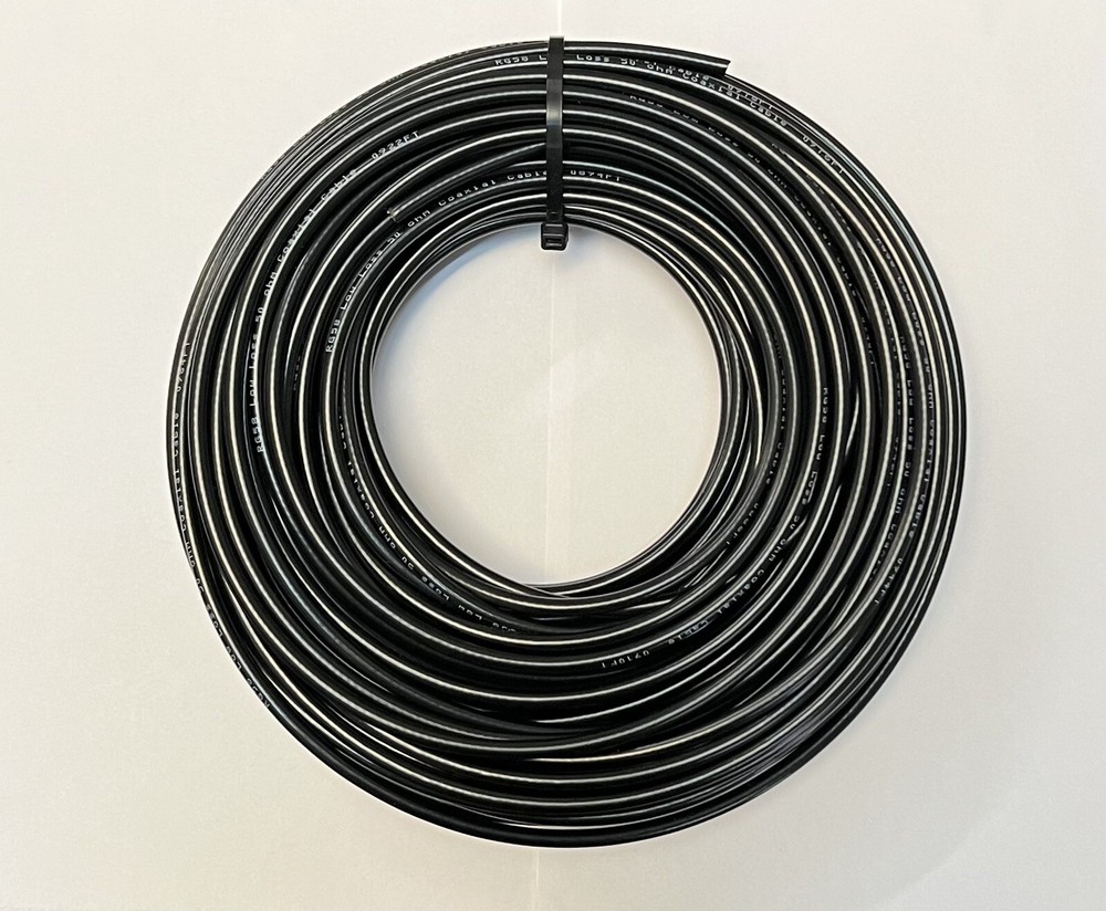 RG58/U M17/28 Mil-C-17 Low Loss 50 Feet Coaxial Cable 50 Ohm NEW USA Dash Ship