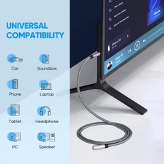 Audio Extension Cable 1.5Ft,Audio Auxiliary Stereo Extension Audio Cable 3.5m…