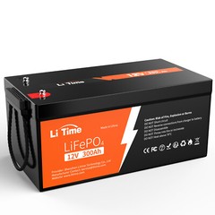 Litime 12V 300Ah LiFePO4 Lithium Battery 3840Wh For RV Marine Solar-refurbished