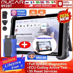 🔥2026 MUCAR 892BT Car Diagnostic Tool OBD2 Scanner Auto Full System Action Test