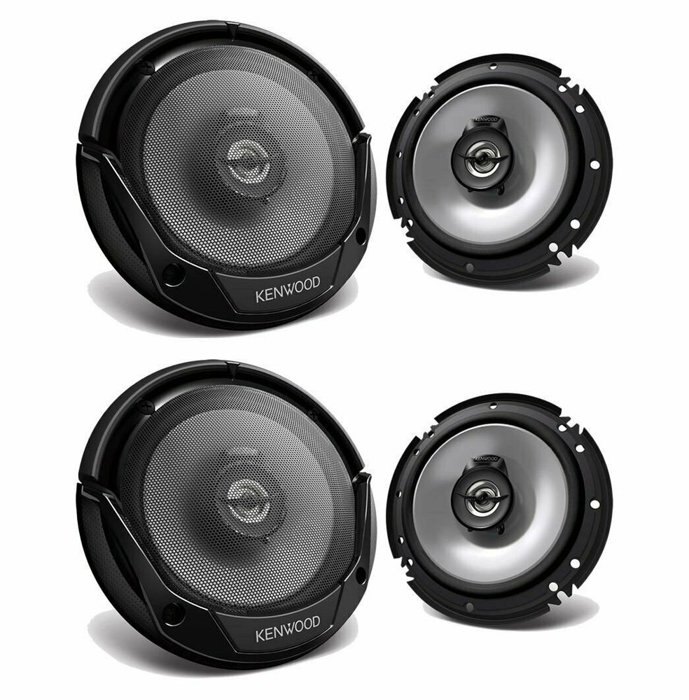 4x) Kenwood KFC-1666 6.5″ 300W 2-Way Car Audio Coaxial Speakers Stereo (2pair)
