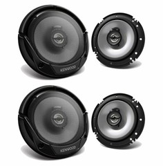 4x) Kenwood KFC-1666 6.5″ 300W 2-Way Car Audio Coaxial Speakers Stereo (2pair)