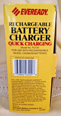 Battery Charger New NOS Eveready FCC10 Hong Kong 1988 Quick Charge Rechargeable
