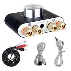 Black Mini Bluetooth 5.0 Digital Power Amplifier HiFi Stereo Audio 50W+50W