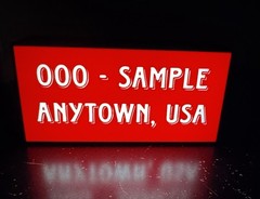 CUSTOM 3D Personalized Light UP CB HAM Radio Call Letters Numbers Handle Sign