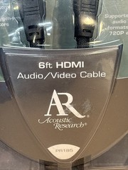 ACOUSTIC RESEARCH PRO II SERIES PR-185 24K GOLD PLATED HDMI 6 FOOT CABLE