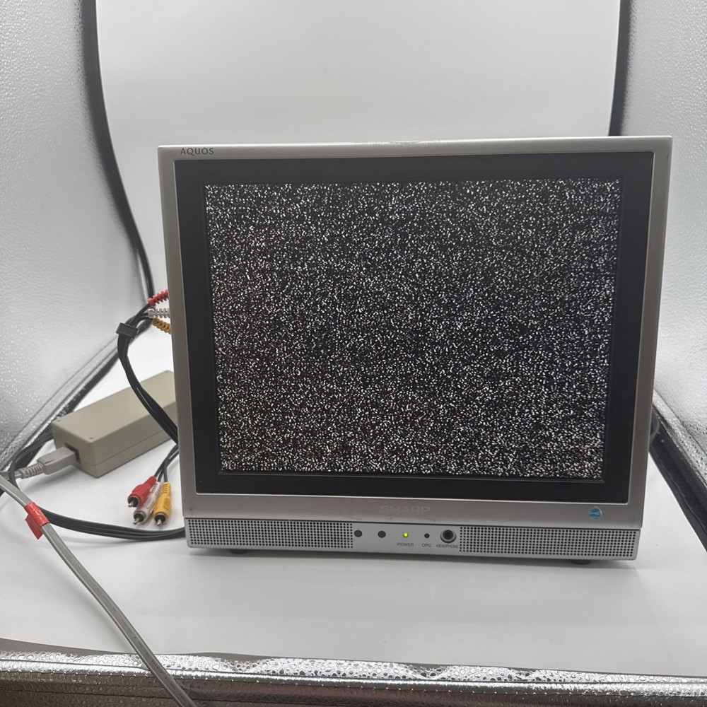 Vintage SHARP Aquos 13 inch TV LC-13S1U-S LCD Retro Gaming No Remote Tested