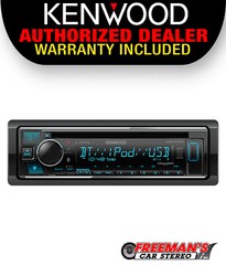 Kenwood Excelon KDC-X305 1-DIN CD Receiver with Bluetooth