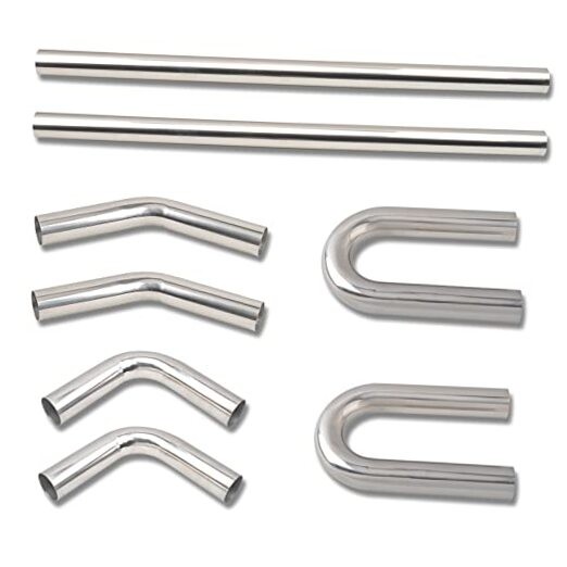 2.25 Inch DIY Custom Mandrel Exhaust Pipe Tube Pipe, 40 Inch Straight Pipe,