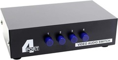 3 In 1 Out Component AV Video Switch Box, Composite 3 RCA AV Splitter RGB