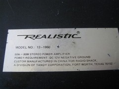 🇺🇸 😃 👍 🎶 🔥 vintage realistic radio shack 12-1960 car amp