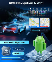 4G Android Car Radio for Ford Edge 2016 2017 2018 2019 2020 9 Inch Touchscreen