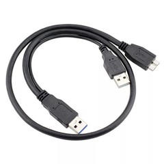 50cm USB 3.0 Y Power Data Cable Cord Lead for Seagate External Hard Drive Disk