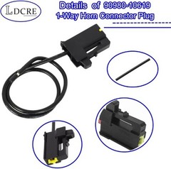 1PCS 1-Way Horn Connector Plug, Compatible with 90980-10619, Replac Size: 1PCS