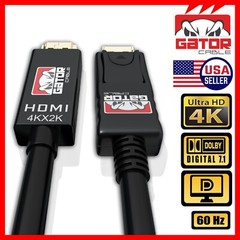 4K DisplayPort DP to HDMI Cable 60Hz 2160P 25.92Gbps HDR Audio Video Adapter PC