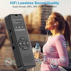 Digital Voice Recorder One Click, Recording Easy Control Voice Recorder+64GB