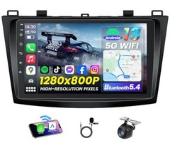Car Radio for Mazda 3 2010-2013: 4+64G Android 13 4CORD 4GB RAM+64GB ROM