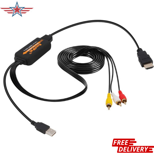 RCA to HDMI Converter for Playing VHS/VCR/DVD Player/Game Consoles on Modern …