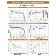 12V 10Ah Lithium Ion LiFePO4 Deep Cycle Battery 2 Pack, 2000+ Cycles, Rechargeab