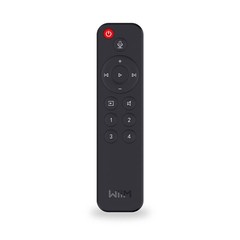 WiiM Voice Remote for WiiM Mini and Pro Audio Streamer, Push-to-Talk Black