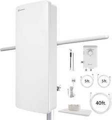 ANTOP AT-800SBS HD Smart Panel HDTV and FM Amplified Antenna