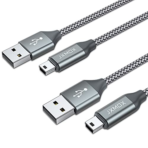Mini USB Cable, (2 Pack) USB 2.0 Type A Male to Mini B Charging Cord 3.3ft