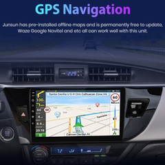 Apple CarPlay GPS Navi Android 15 Car Stereo Radio For Toyota Corolla 2014-2016
