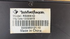 Rockford Fosgate R500X1D Prime Class-D Mono Amplifier Used Tested