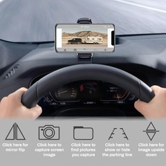EWAY Strong Magnetic Wireless Backup Camera for iPhone Android, WiFi Black