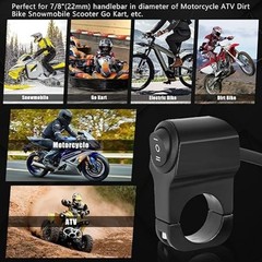22mm 7/8in Aluminum Alloy Motorcycle Handlebar Headlight Switch Three-Position W