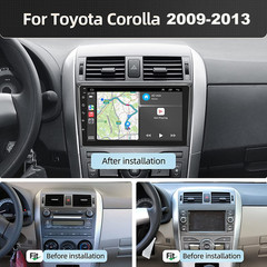 Apple CarPlay For Toyota Corolla 2009-2013 Android 15 GPS Car Stereo Navi Radio