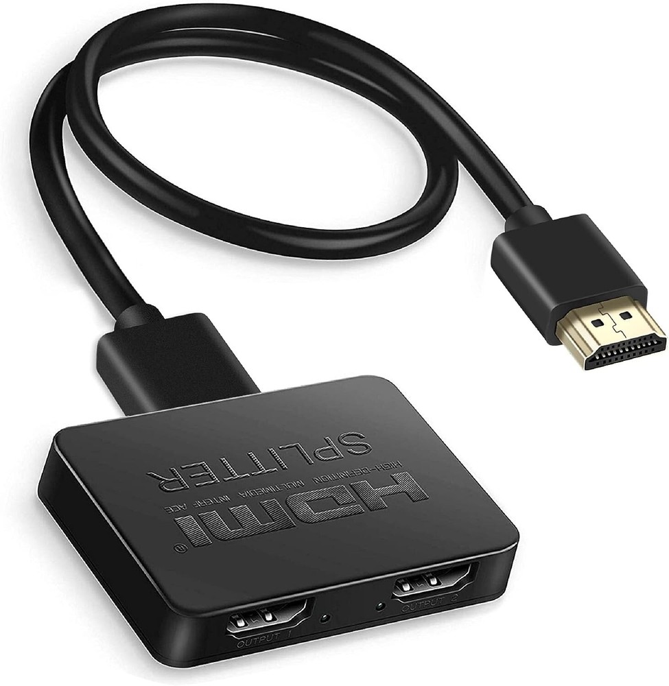 avedio links HDMI Splitter 1 in 2 Out【with 4ft HDMI Cable 】 4K HDMI Splitter