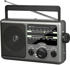 AM FM Portable Radio Battery Operated by 4X D Cell Batteries or AC Power