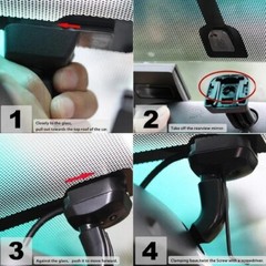 4.3” Rear View Mirror Monitor OEM Bracket Reversing Backup Camera For Ford Jeep