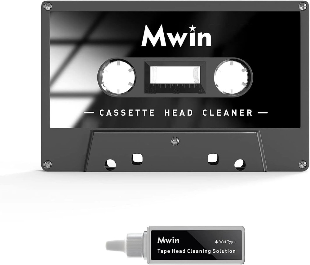 Cassette Head Cleaner Tape with Fluid Maintenance Kit – Easy to Use & Restore