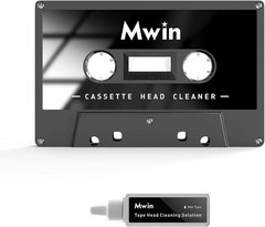 Cassette Head Cleaner Tape with Fluid Maintenance Kit – Easy to Use & Restore