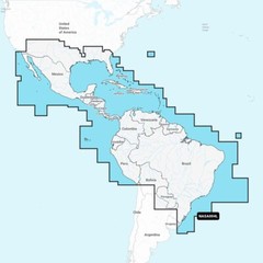 Navionics NASA004L – Mexico, Caribbean to Brazil – Navionics+