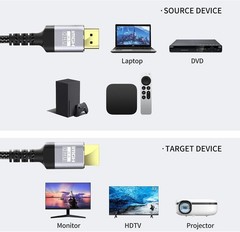 30 Ft 4K HDMI Cable – Supports Dolby Vision & 3D, Ideal for Modern Home Theaters